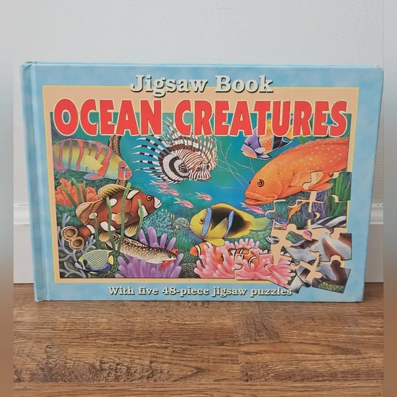 🖤3/$15 Five Puzzles! Ocean Creatures Book - Picture 6 of 8